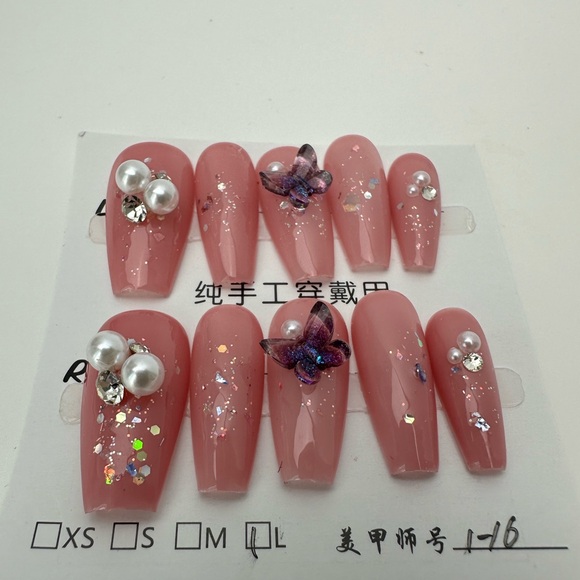 Handmade press on nails bundle of four sets size large - Picture 7 of 13